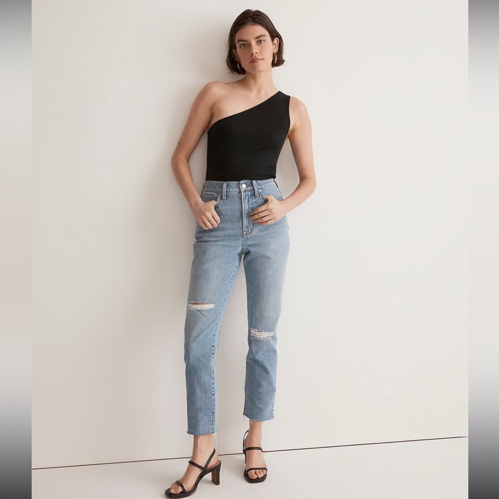 Madewell Perfect Vintage Jean in Bradwell Wash: Ripped Edition- Size 25P